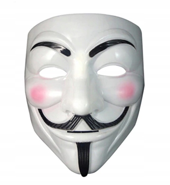 

Maska Anonymous Vendetta Hakerzy Karnawał Protest