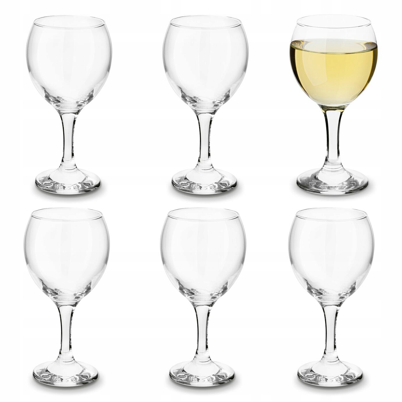 

Zestaw Kieliszków 6 do wina Krystaliczne szklane