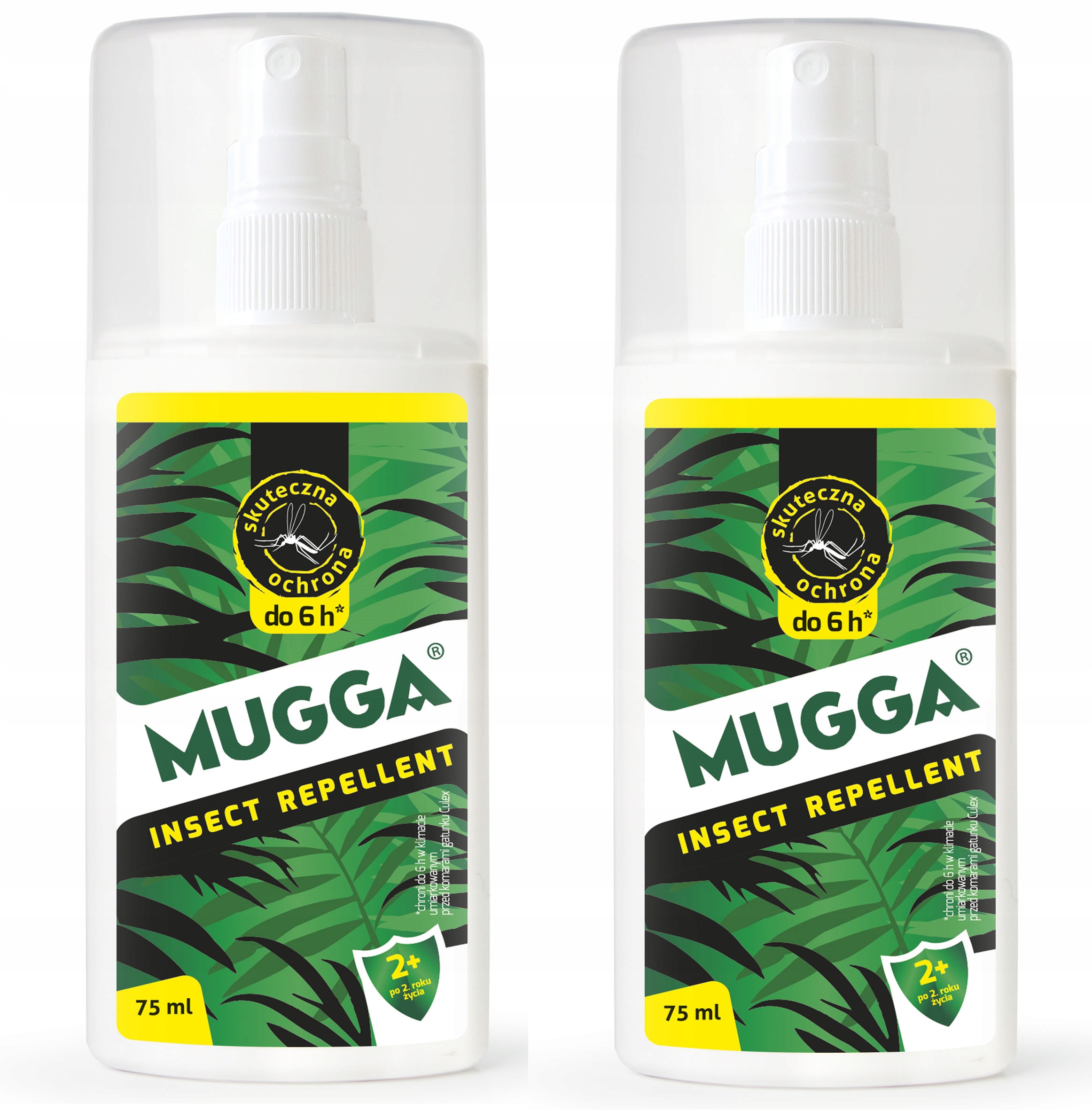 

Zestaw Mugga Spray 2 op. 9,5% Deet 75 ml