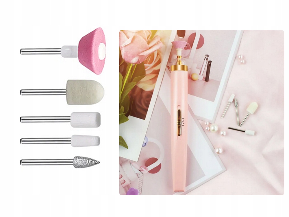 FREZARKA DO PAZNOKCI MANICURE PEDICURE FREZY FREZ PIELĘGNACJI DO SKÓREK USB Kierunek obrotu brak informacji
