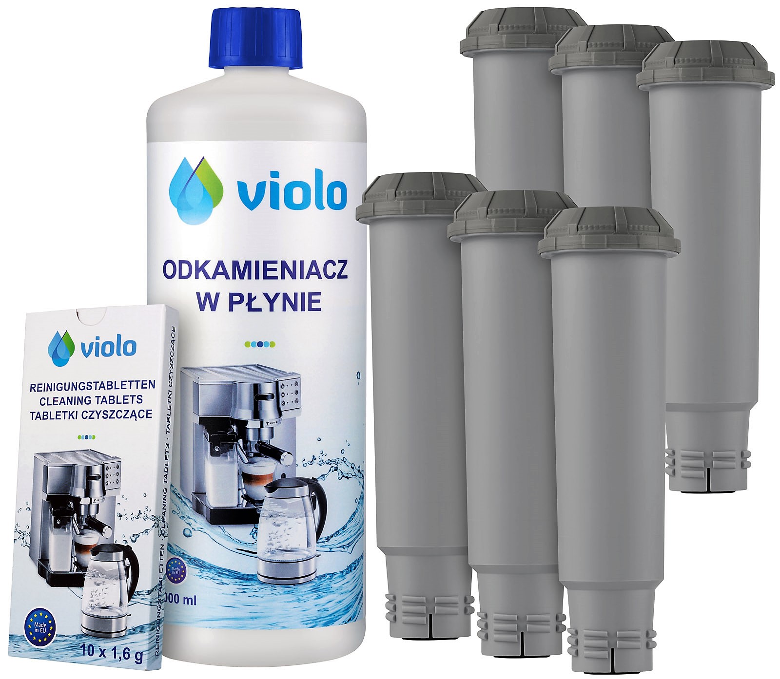 

1000 ml Odkamieniacz Expres Tabletki Krups 6 Filtr