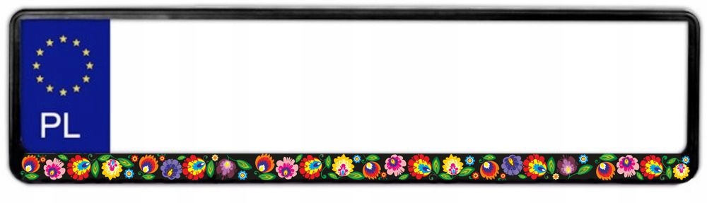 Ramka tablica rejestracyjna Łowicz, czarna