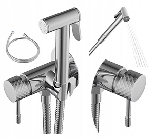 Batéria Chrom bidetová podomietková Glami slúchadlo hadica umývačka bidetu