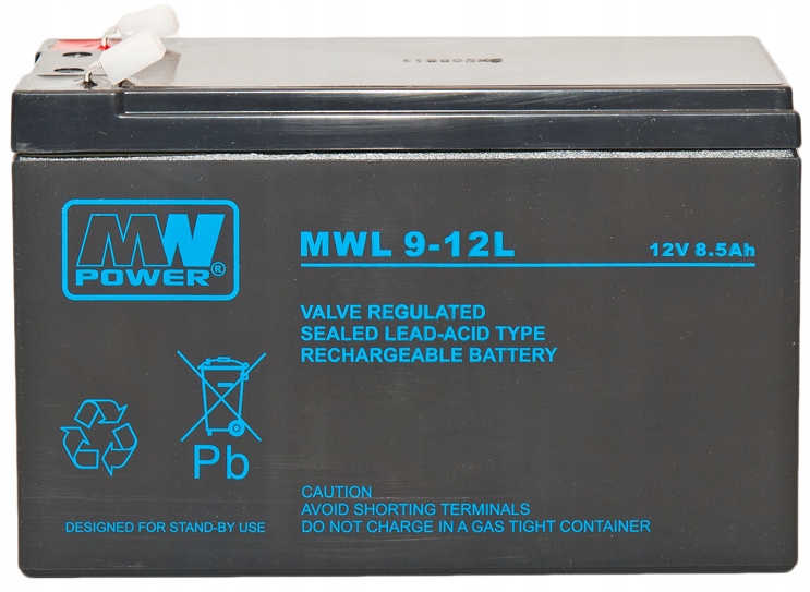 Akumulator Mw Power Mwh 9-12 12V 9Ah Ups zabawki drukarki fiskalne