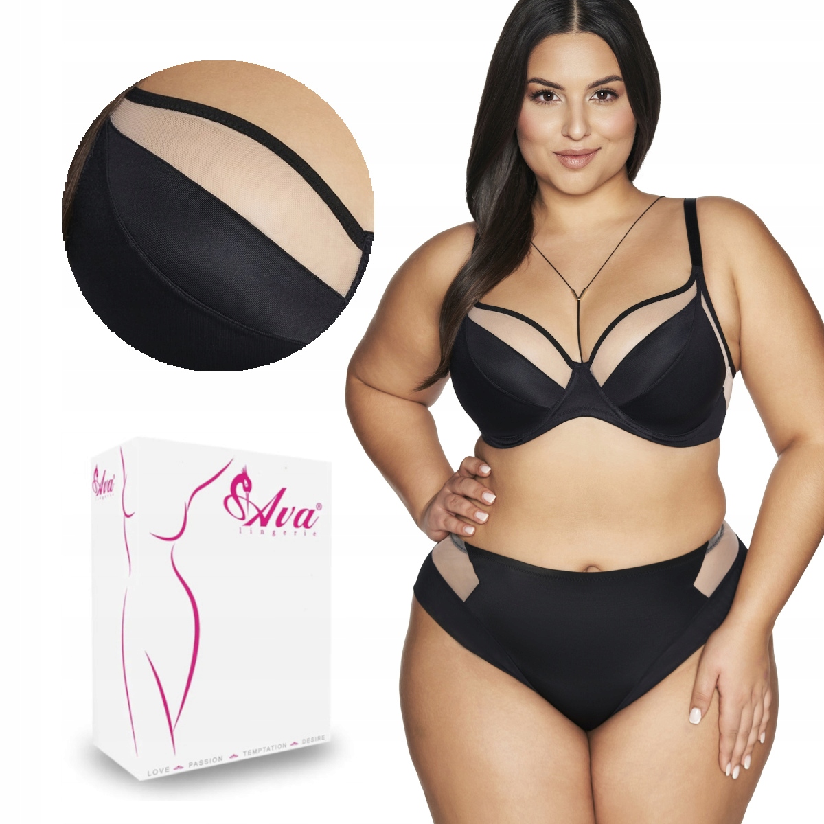 Podprsenka Soft braletka Av 2136 měkká černá 65E