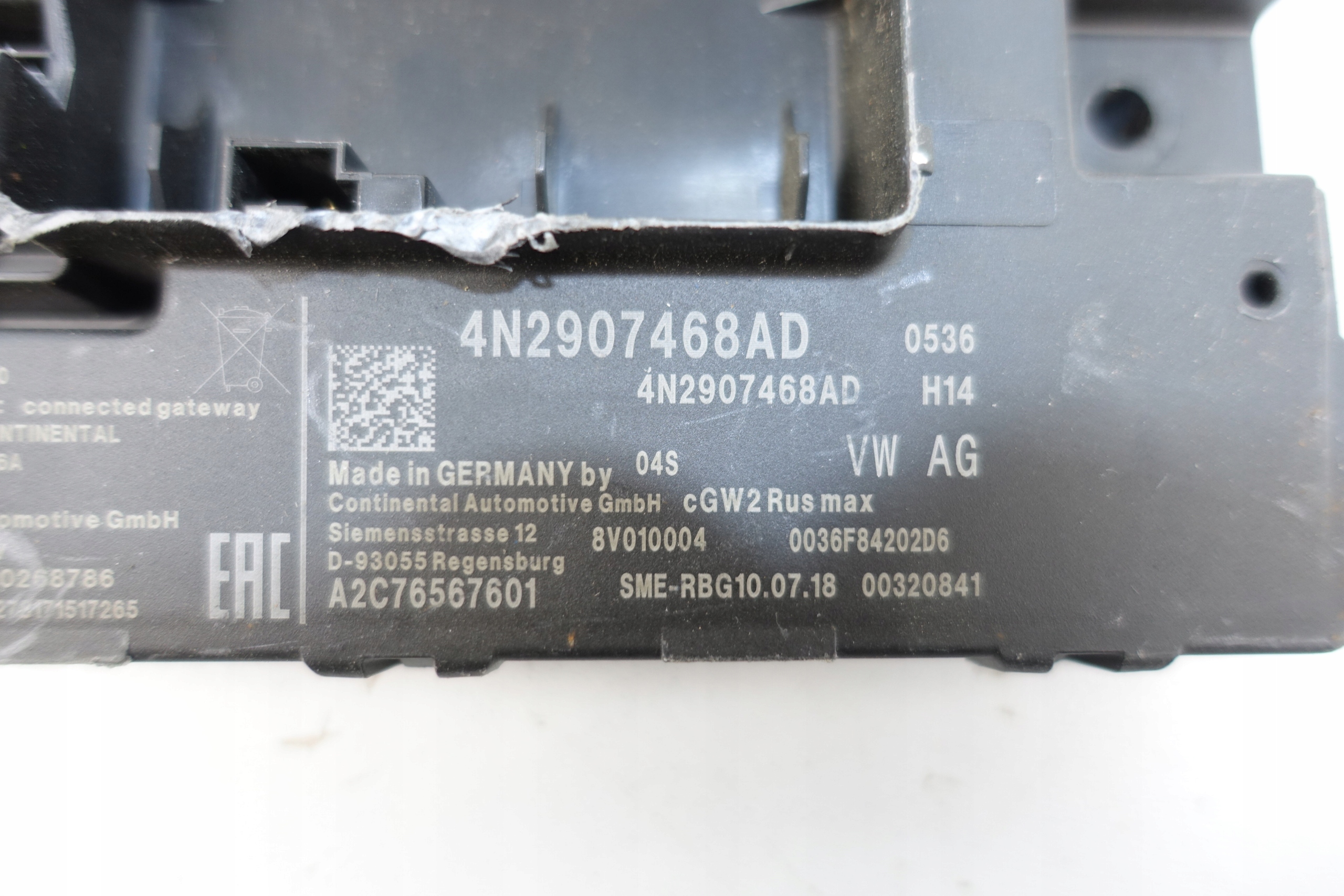 VW SKODA AUDI SEAT control unit module GATEWAY 4N2907468AD