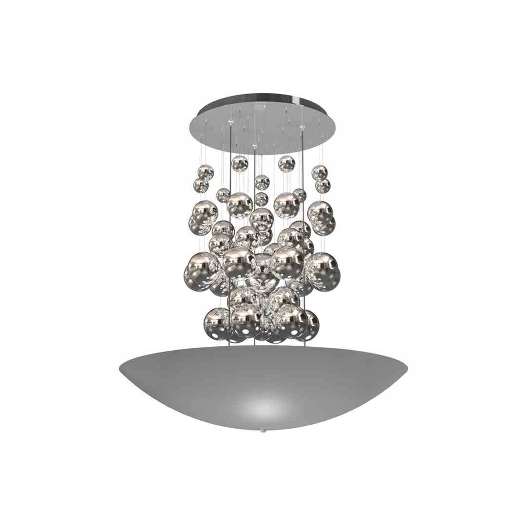 Závěsná Led Lampa Závěsné Stropní Svítidlo Perla Silver 42W Led