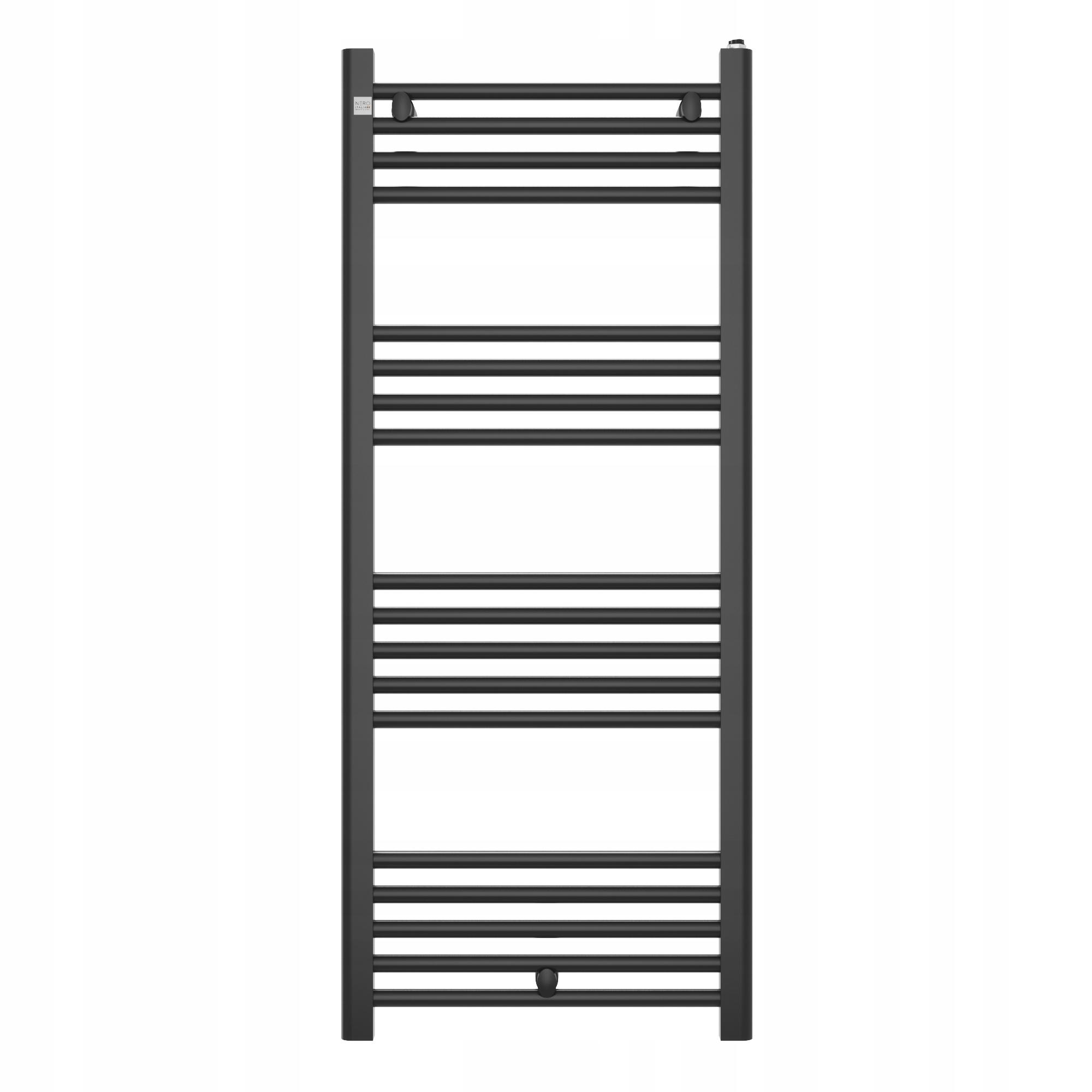 Kúpeľňový Kalorifer 50/120 cm Čierny Rebrík Moderný Puerto