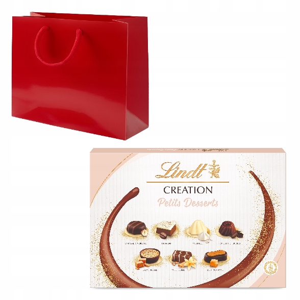 Zestaw prezentowy Lindt praliny czekoladki Petits Dessert 413g torba
