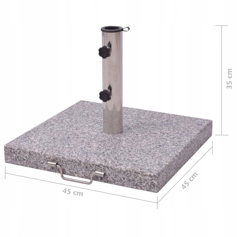 PODSTAWA STOJAK POD PARASOL Ogrodowy Granit 45 cm Materiał wykonania granit