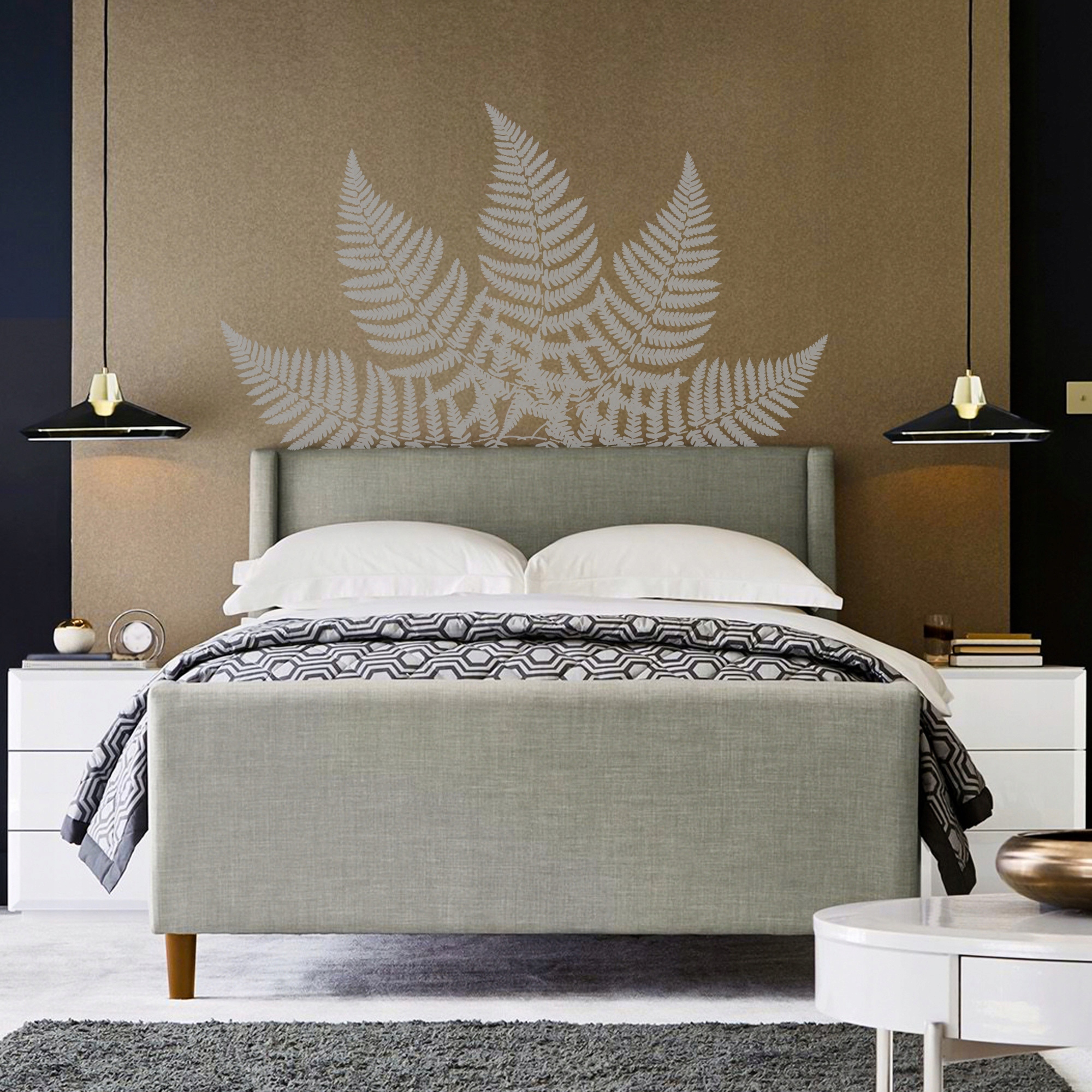 Szablon Malarski WIELOKROTNY M 43x64cm LIŚCIE PAPROCI Paproć LIŚĆ PAPROCI Marka Nakleo