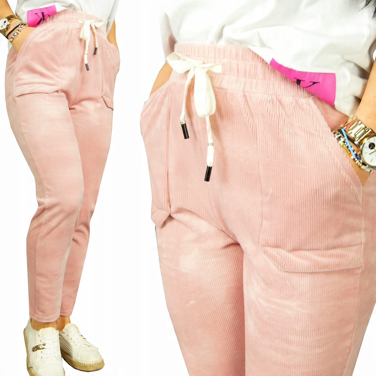 

Spodnie Wiązane legginsy Modne Damskie Kolory L/XL