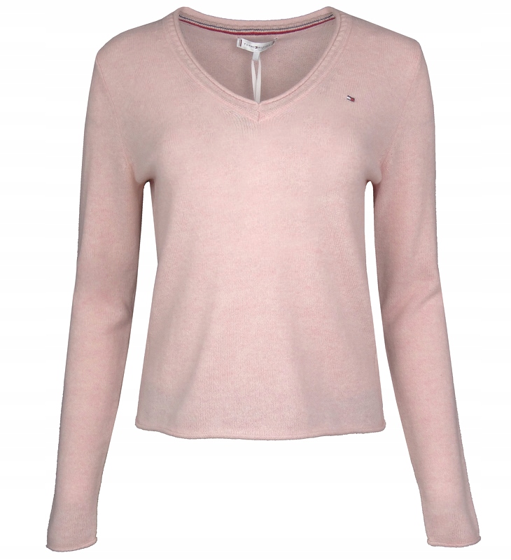 Tommy Hilfiger dámský vlněný svetr, růžový, XXL