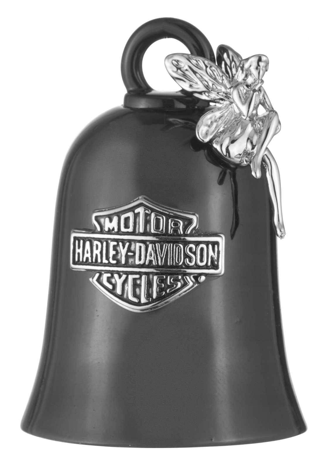 Harley-Davidson Bar & Shield Fairy Charm Ride Bell czarny dzwoneczek szczęś