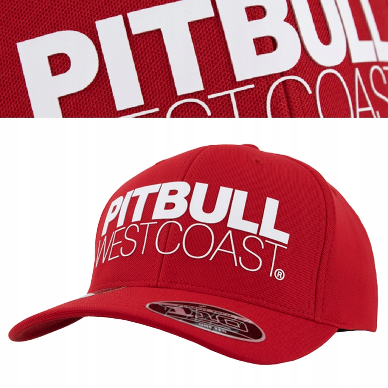 Pitbull kšiltovka červená velikost univerzální