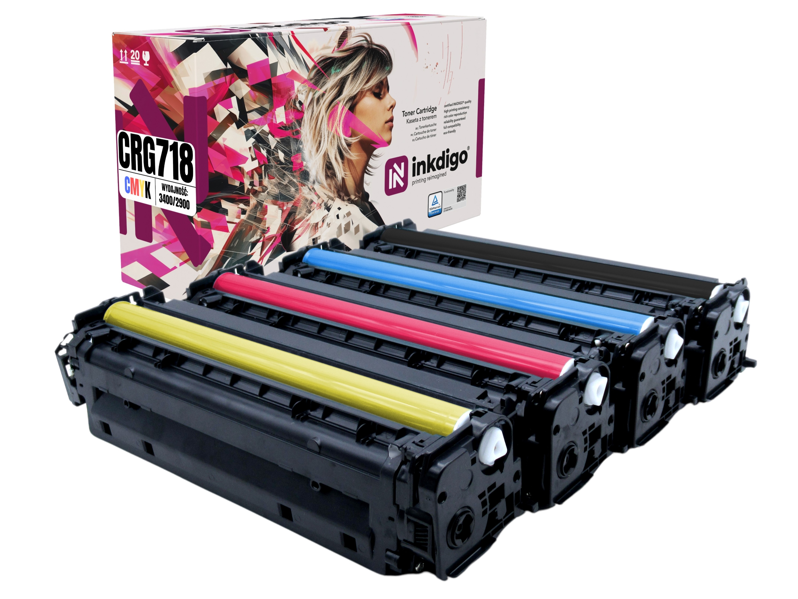 4x Toner Canon 718 MF8540CDN MF8550CDN MF8580CDW