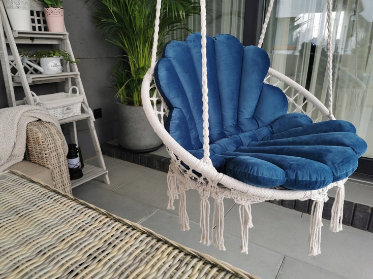 BOCIANIE GNIAZDO WISZĄCY FOTEL Z PODUSZKAMI OGRÓD Rodzaj huśtawka