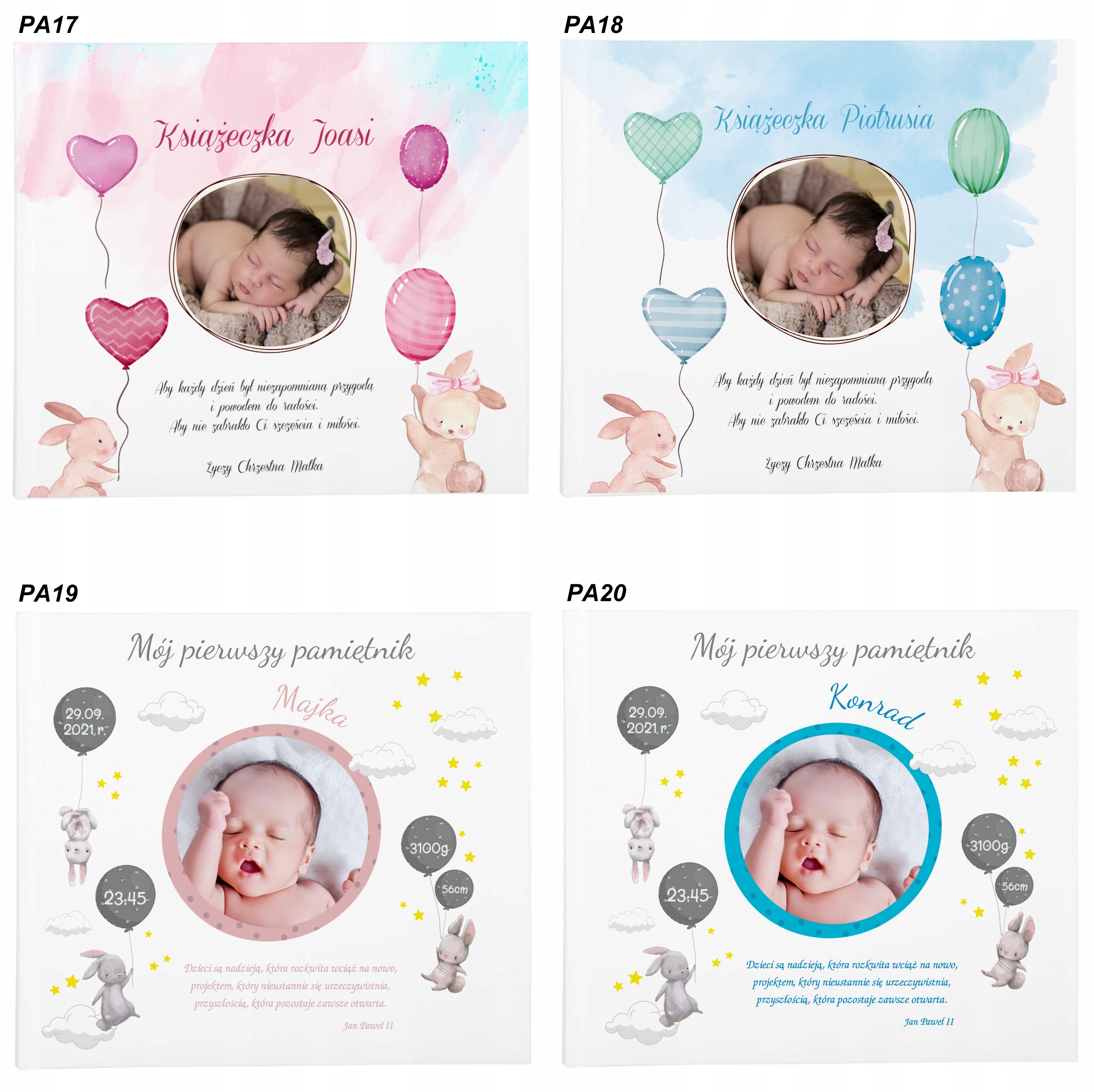 Album dziecka Moja historia książka Nadruk zdjęcia Język publikacji polski