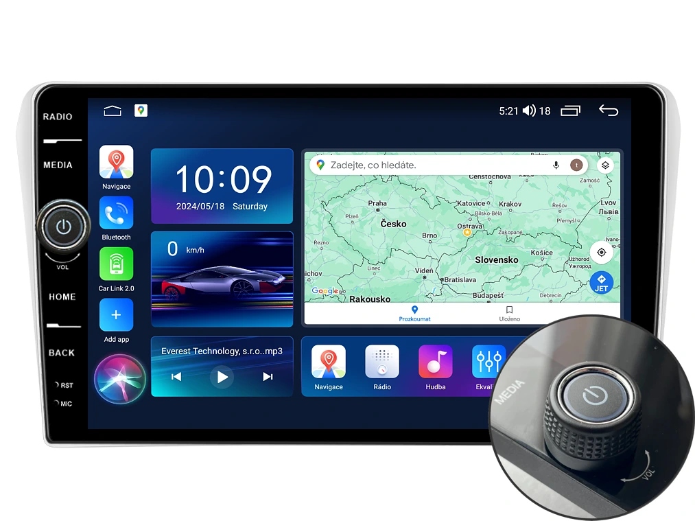 Everest 2DIN autorádio EVE59 Android, Toyota Avensis T250