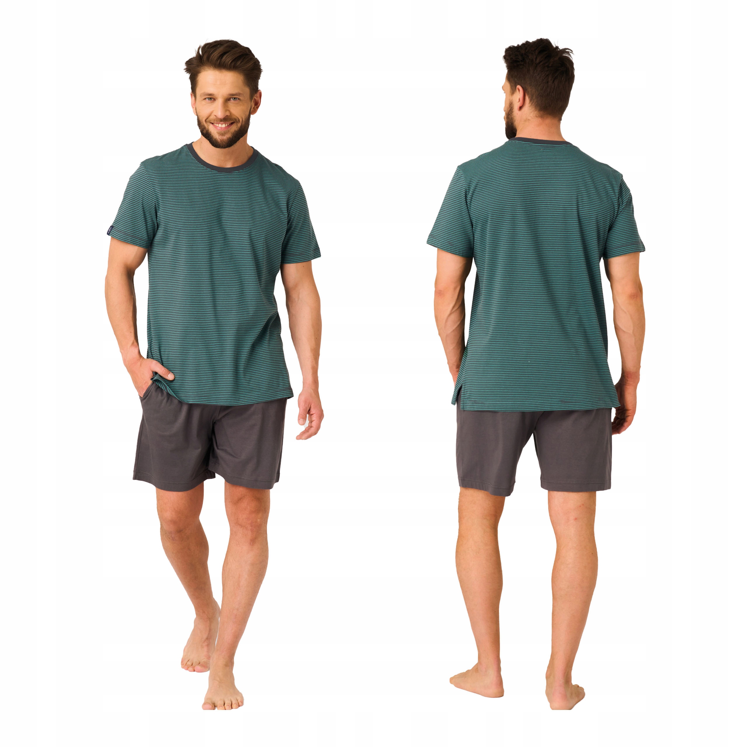 Pánské bavlněné pyžamo s krátkým rukávem kraťasy XL krátké Key