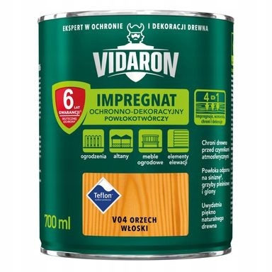Vidaron Impregnat Powłokot 4,5L V04 Orzech Włoski