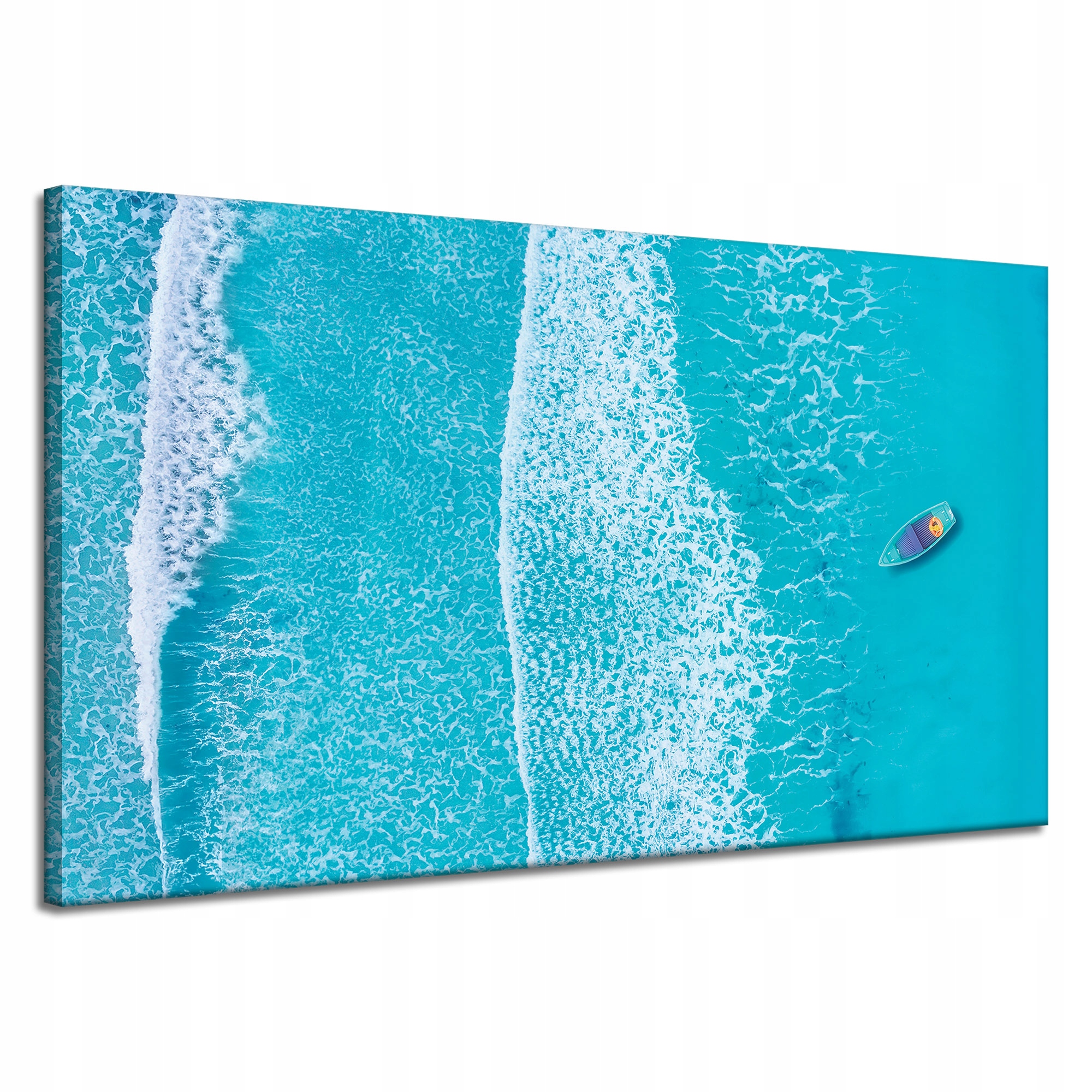 Obraz na plátně Modrá loď Vlny Voda Oceán 120x70 cm