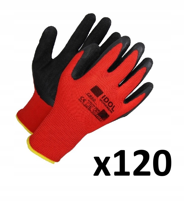 Ochranné Pracovné Rukavice Bhp Solid CR50 Latexové VEĽ.10 (XL) 120 Párov