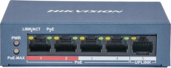 Přepínač Poe Hikvision DS-3E0105P-E/M(B)