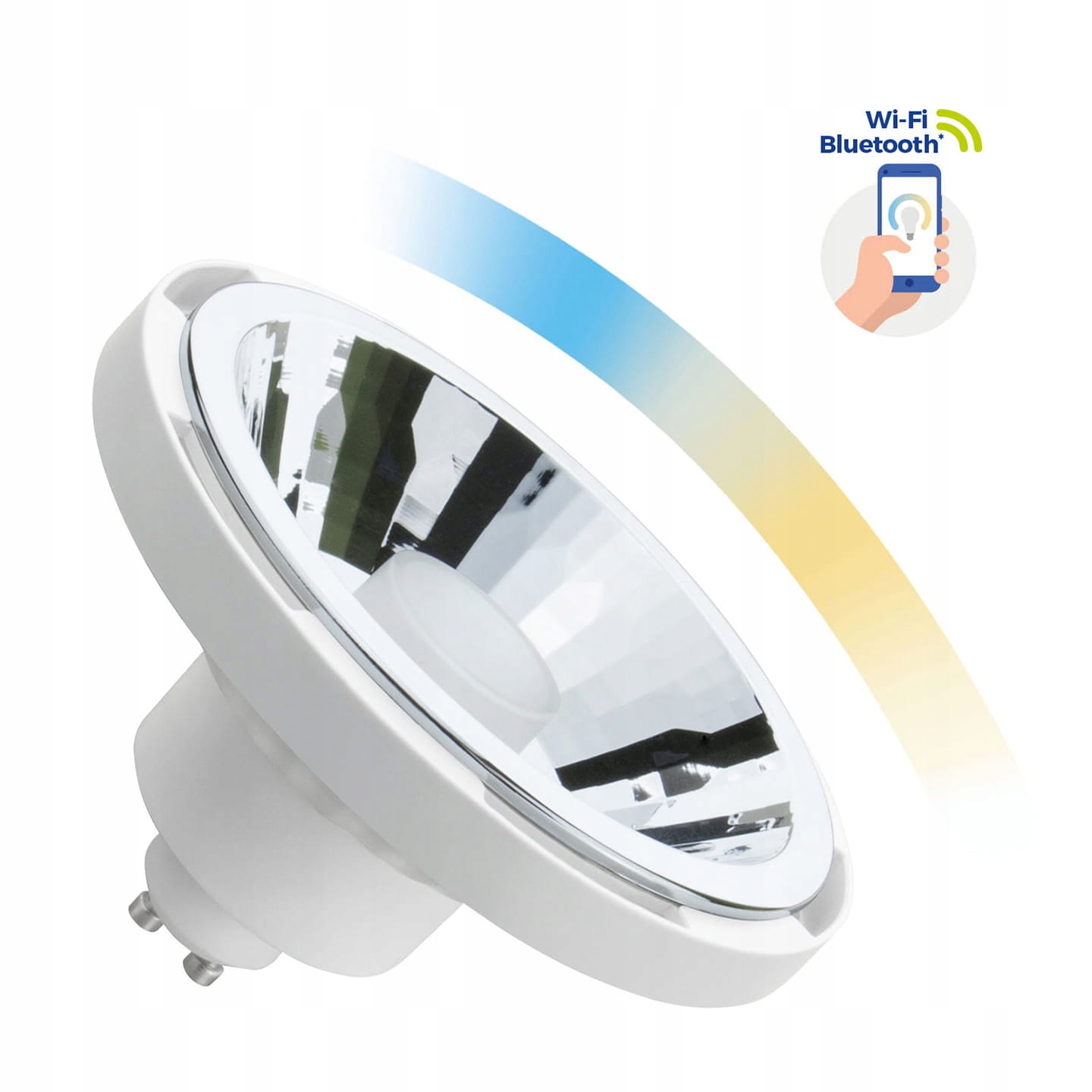

Żarówka Smart Led AR111 10W GU10 biała 30st Cct
