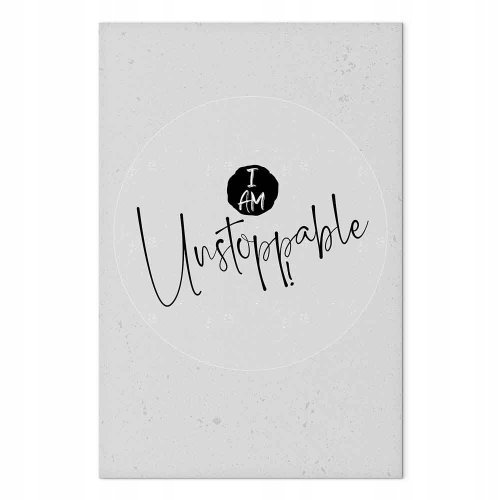 Obraz na plátně canvas Grafika Nápis Motto Motivace Úspěch Víra 80x120 cm