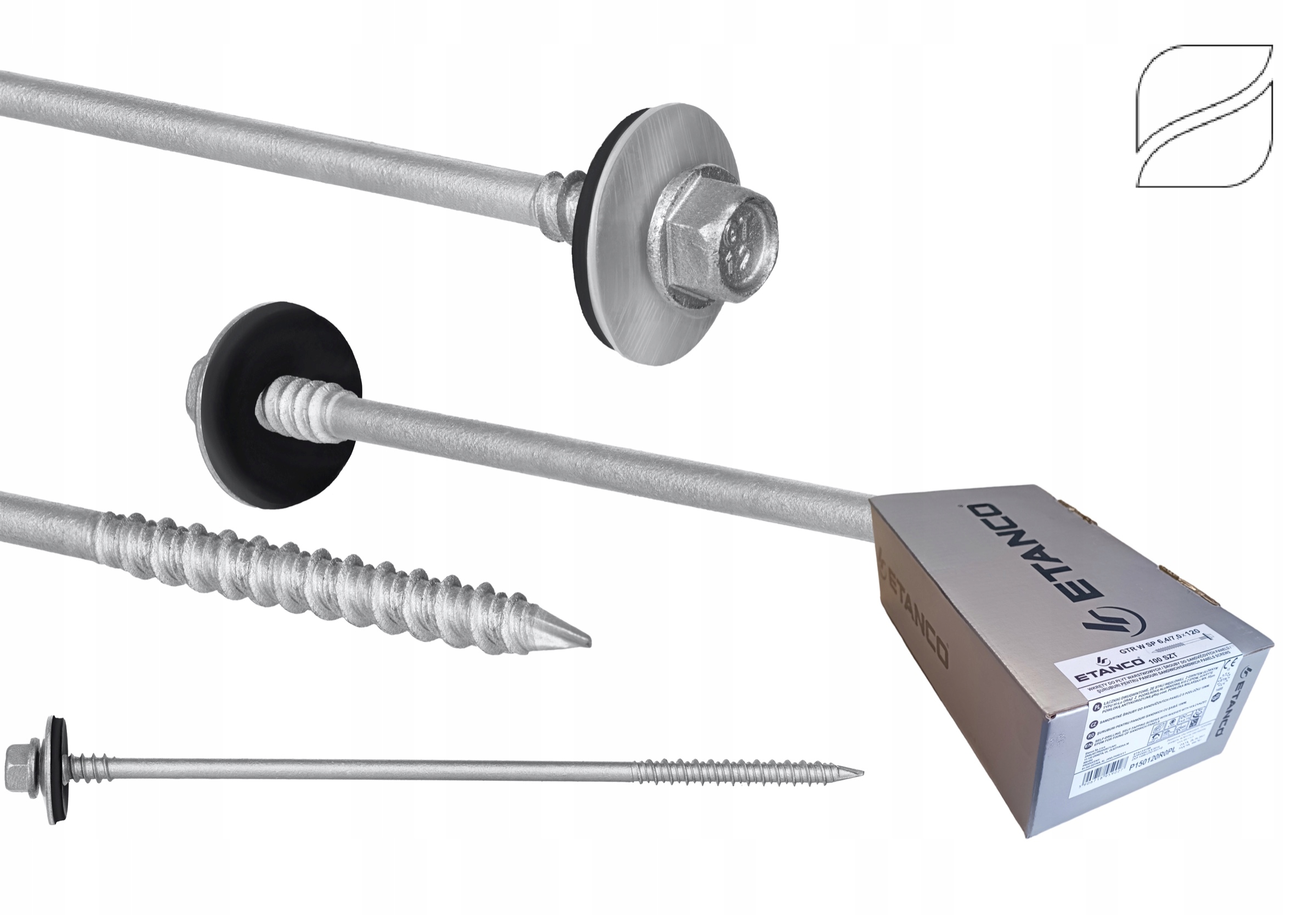ETANCO - Wkręt GTR-W Drewno/Beton 100szt. dł. 120mm OCYNK