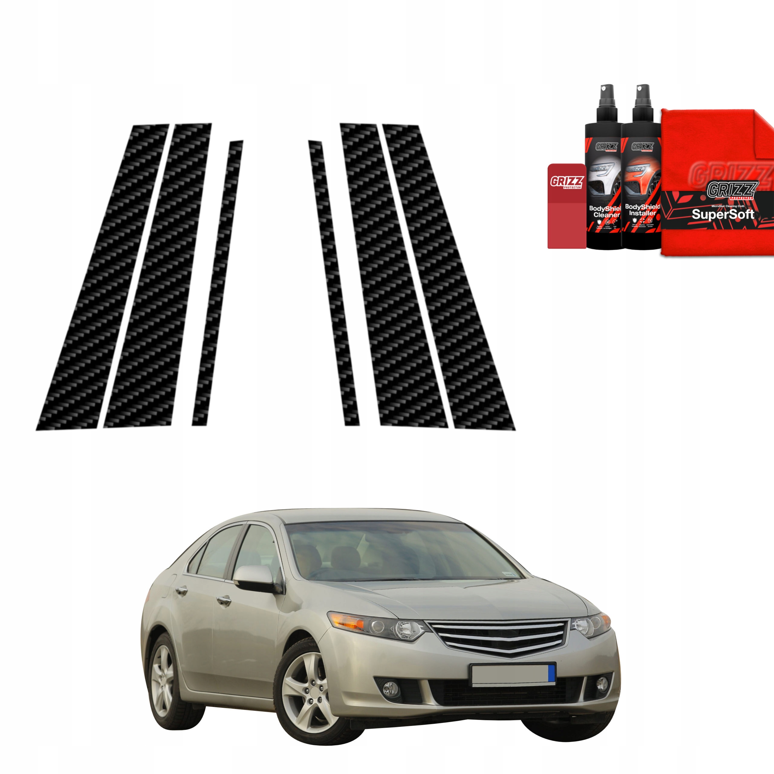 6v1 Fólie na sloupky pro Honda Accord Sedan 5D (2021-2025)