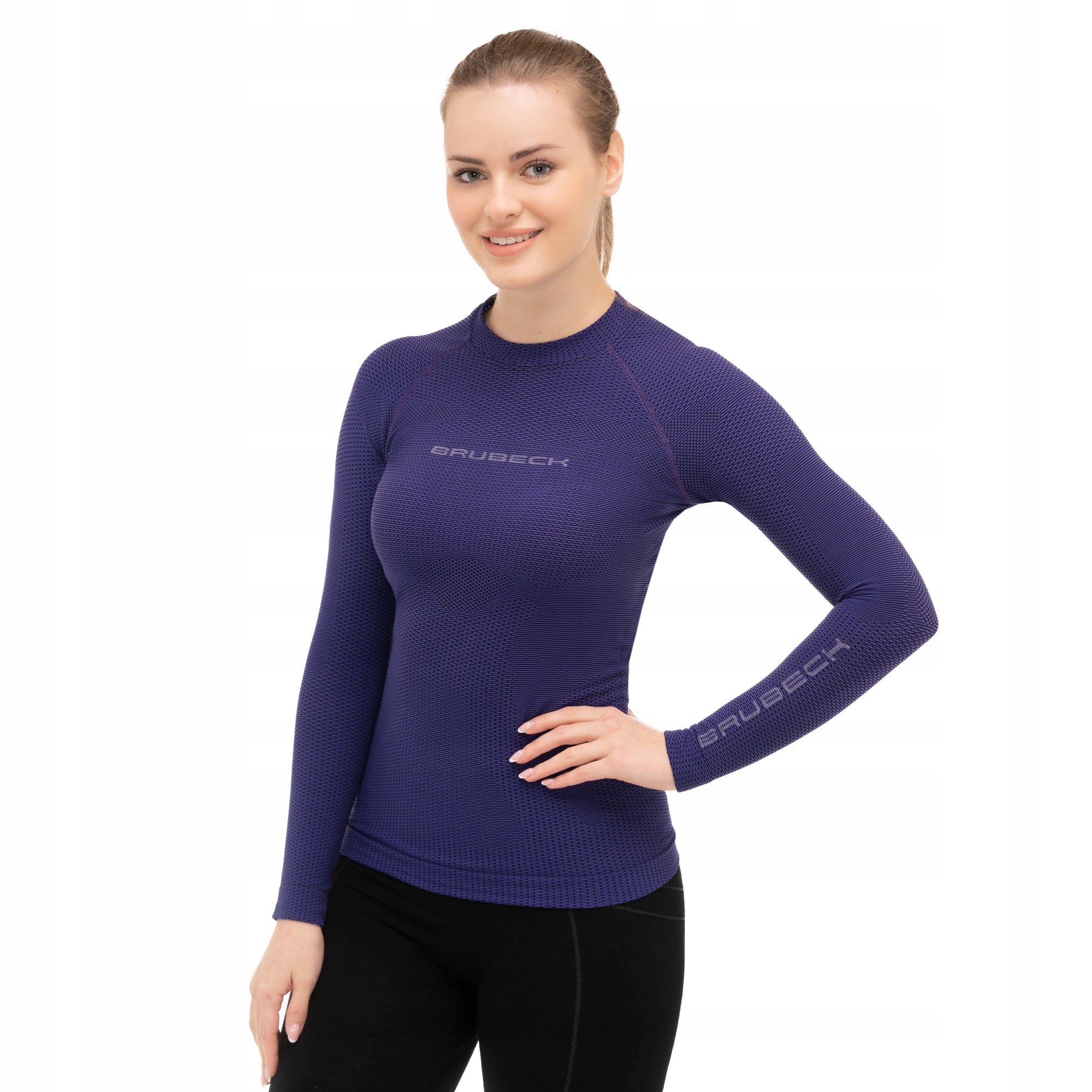 Koszulka do biegania damska Brubeck 3D PRO Termoaktywna potówka długi rękaw Kod producenta LS1594W-4747