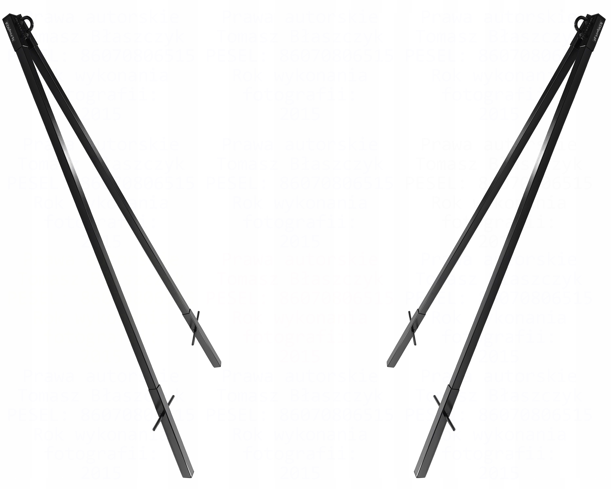 STELAŻ NA HAMAK DO ZABETONOWANIA KAŻDY WYMIAR Materiał stelaża metal