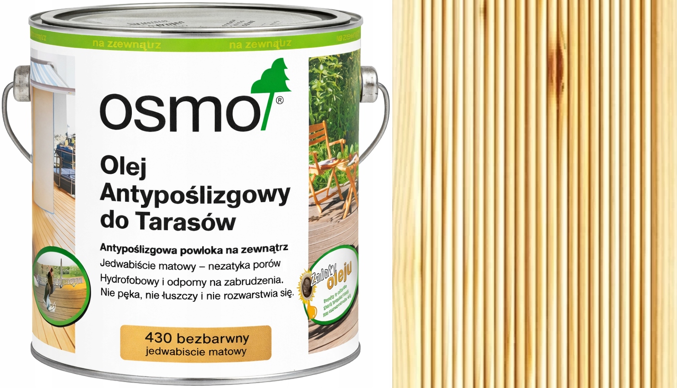 Osmo 430 Protišmykový Bezfarebný 2,5L terasový olej R9/10