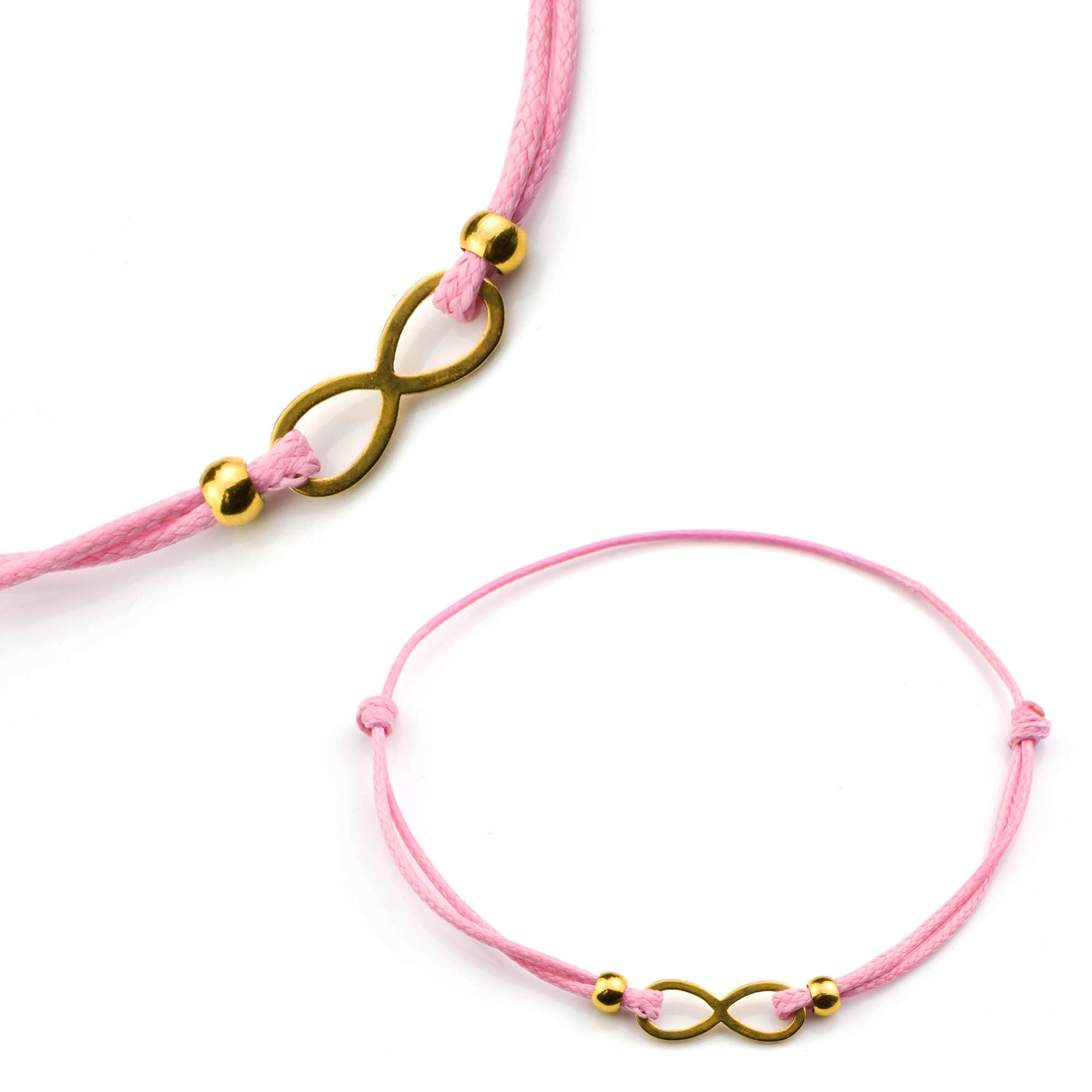 

Bransoletka Infinity Nieskończoność Sznurkowa