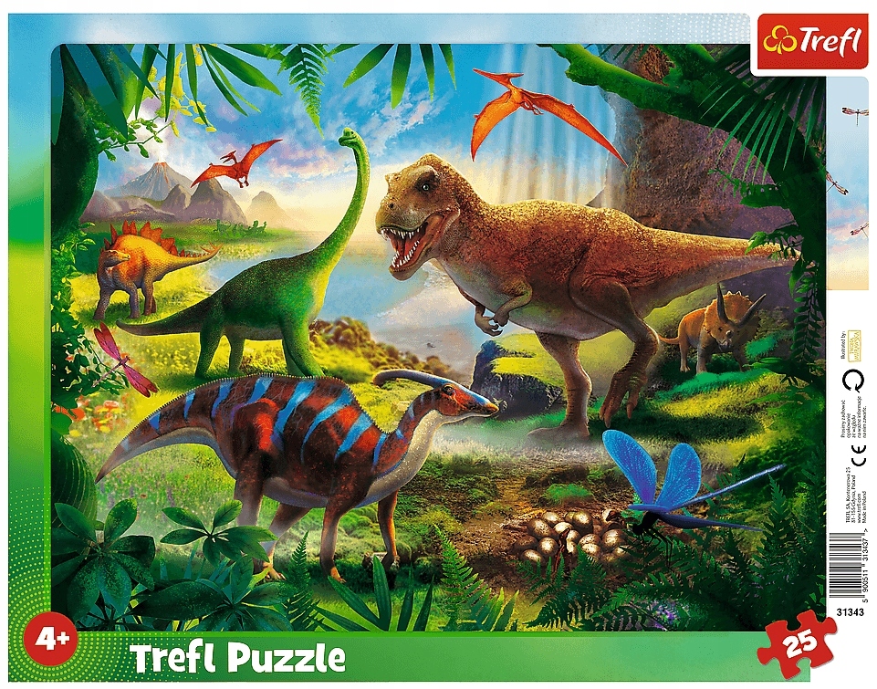 

Puzzle Ramkowe 25 el Dinozaury Trefl