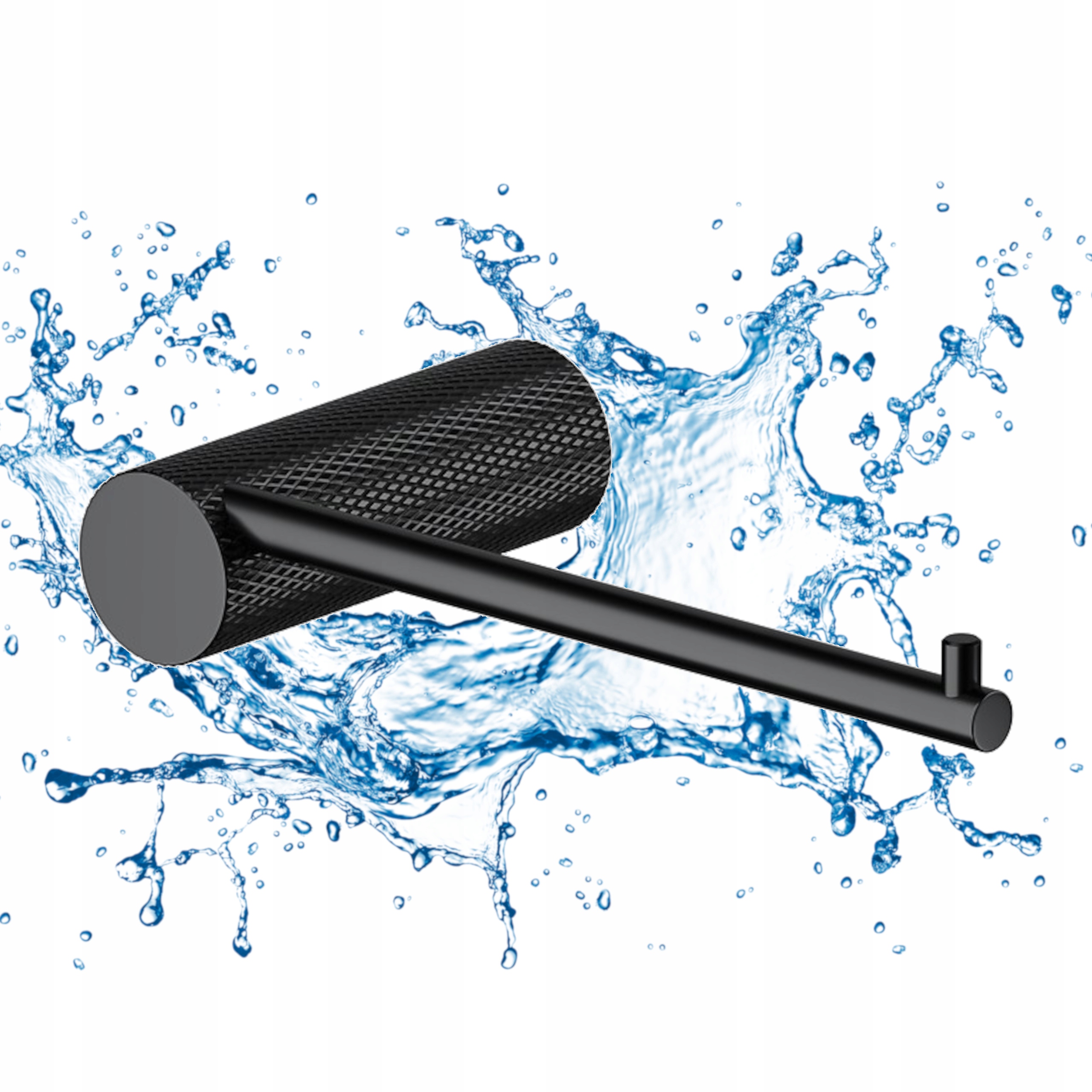 Elegantní černý držák na toaletní papír – trvanlivost a styl