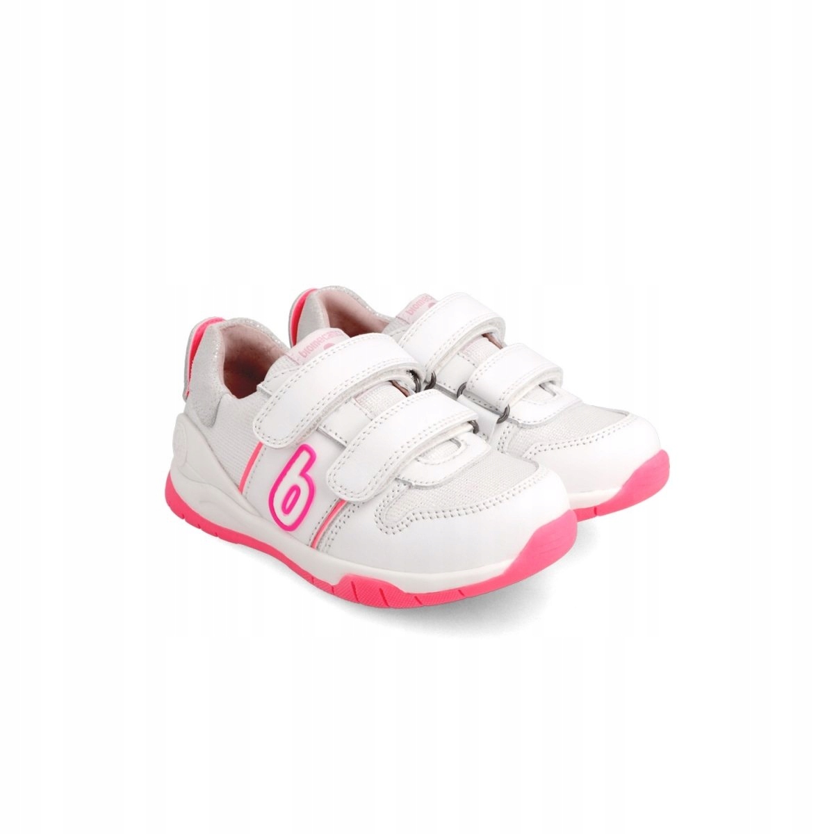 Biomecanics 222220-C sneakersy biały/róż rzepy roz.34