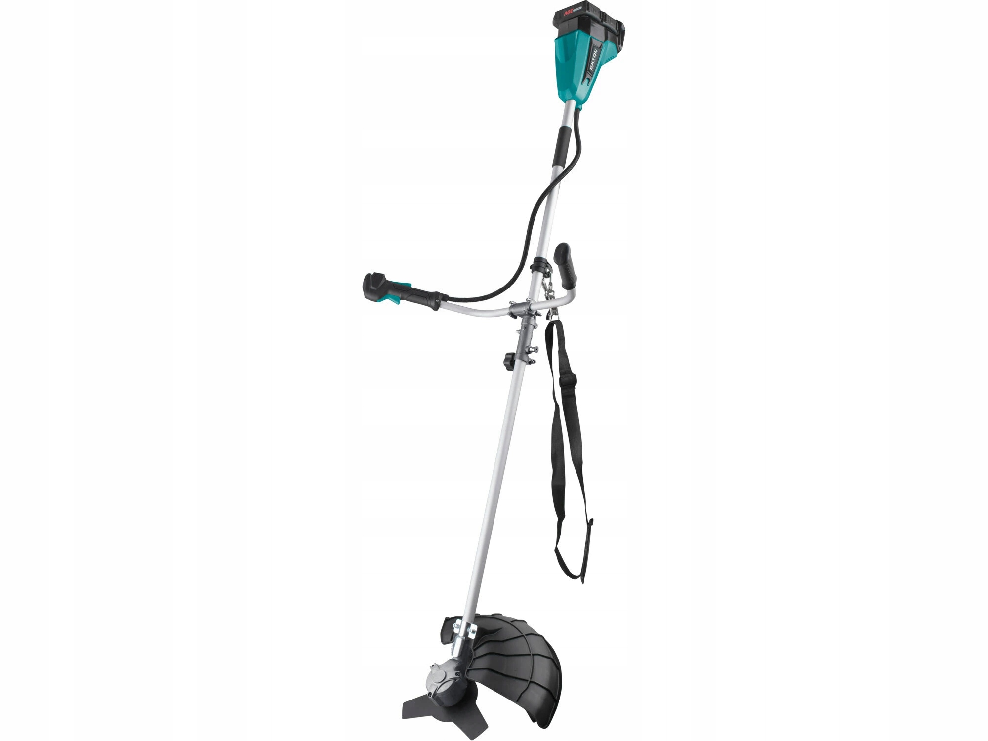 Kosačka strunová aku Share20V, 2x 2Ah Li-ion, 42cm, bezuhlíkový motor, Exto