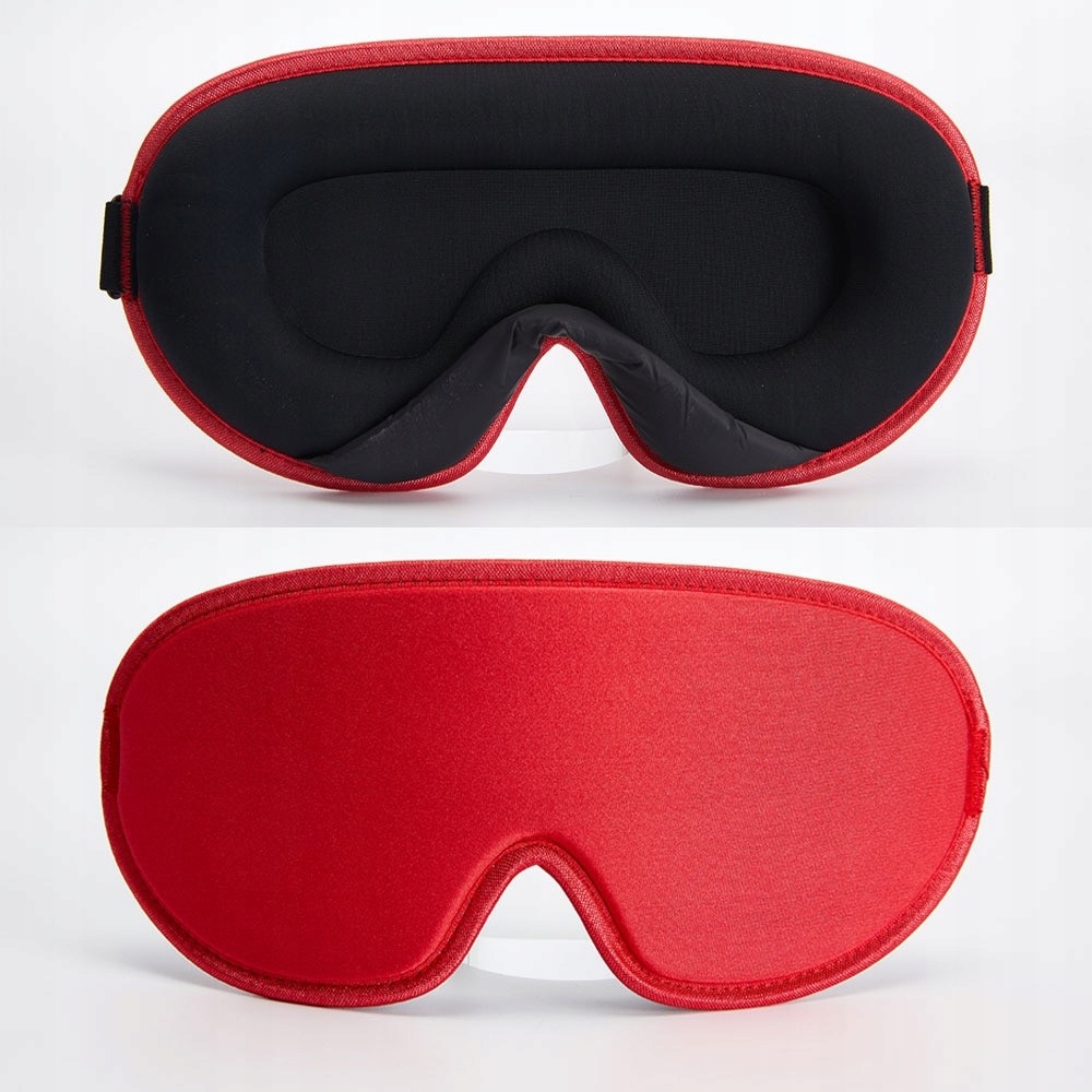 3D PREMIUM PROFESJONALNA MASKA DO SPANIA OPASKA NA OCZY SNU 1 CZERWONA
