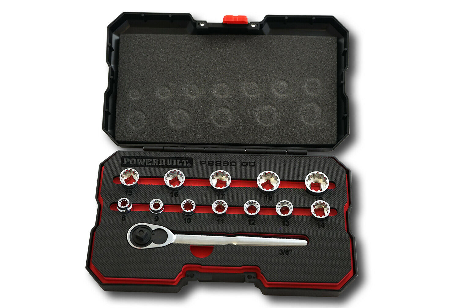 

Powerbuilt Zestaw Nasadek Spline Z Grzechotką 8-19
