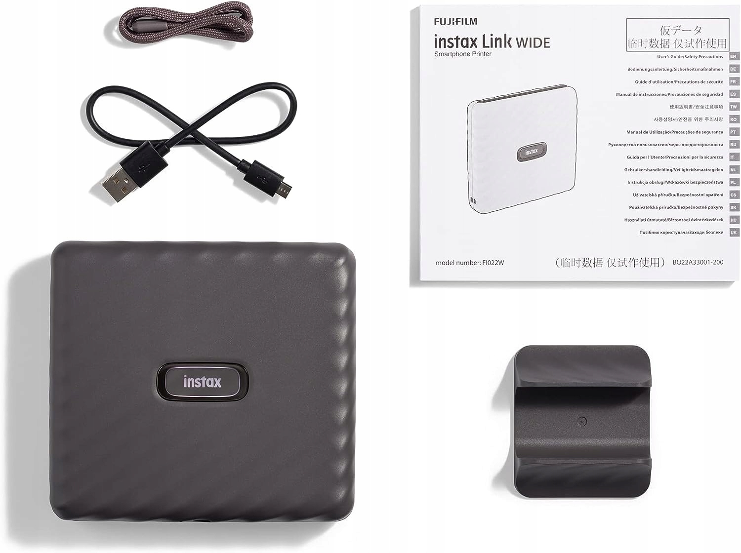 INSTAX LINK Drukarka Do Smartfona Szeroki Format Mocha Szary — miniatura 9