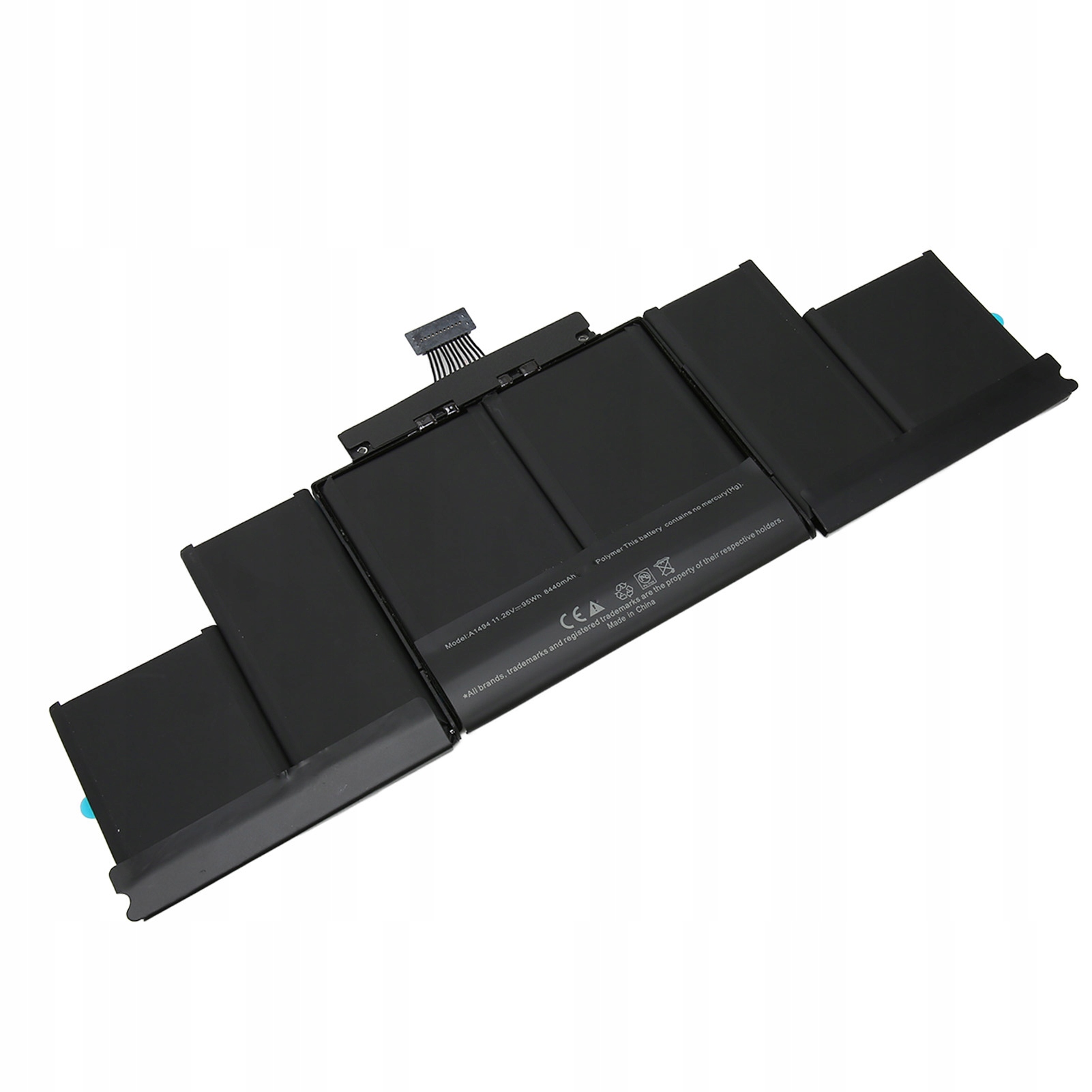 Wymiana baterii laptopa A1398 dla laptopa OS X Pro 15 cali 11,26 V 95 CV