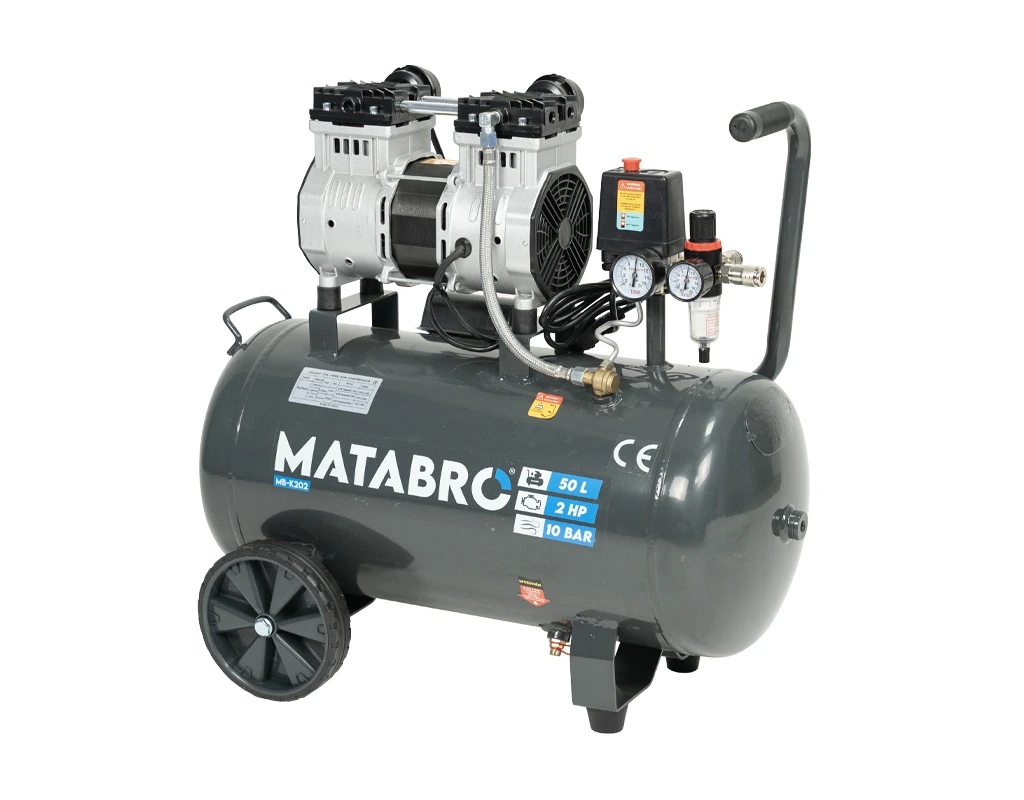 Matabro MB-K202, Bezolejový kompresor 50l, 230V, 2 písty 2000W