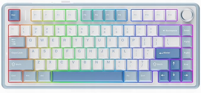 Mechanická klávesnice s těsněním, bezdrátová Epomaker x Aula F75