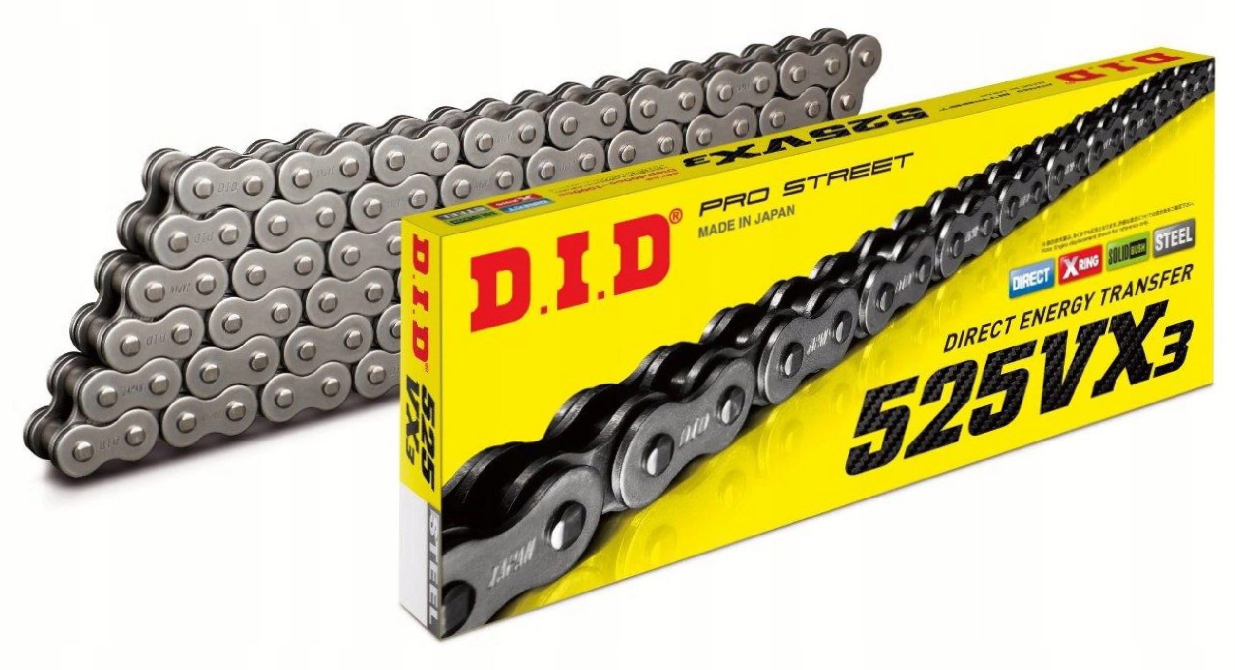 Hnací Reťazec DID525VX3-114 Otvorený, Zosilnený