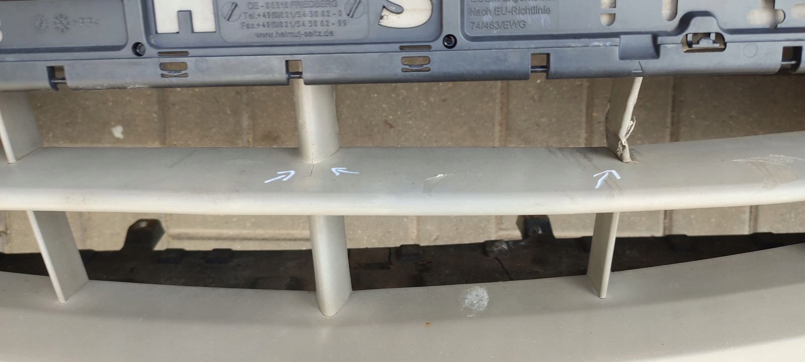 bumper front front Renault Modus 0V369