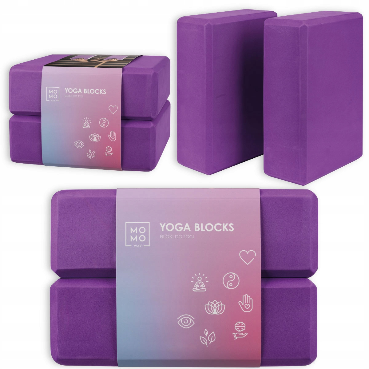 Kostka Do Jogi Pilates Momo Way Klocek Blok Do Ćwiczeń Yoga Pianka Eva