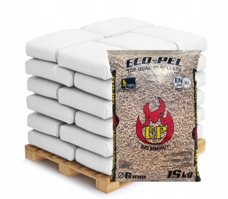 PELLET DRZEWNY 6mm 975kg EcoPel CERTYFIKAT PELET